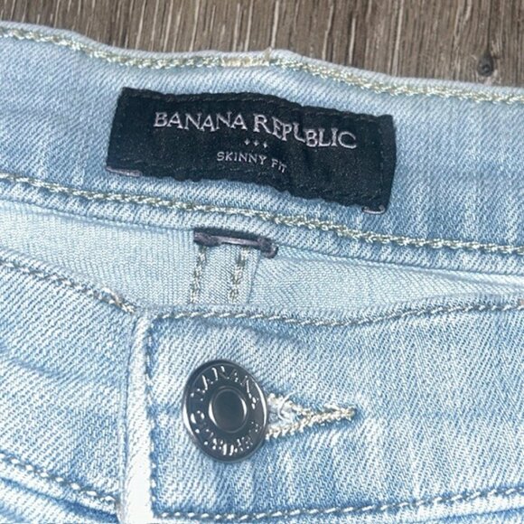 Banana Republic Skinny Fit Jeans Women's 29/8 Blue 5-Pocket Light Wash - Picture 3 of 6